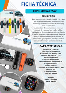 SMARTWATCH HK10 ULTRA 3 MAX